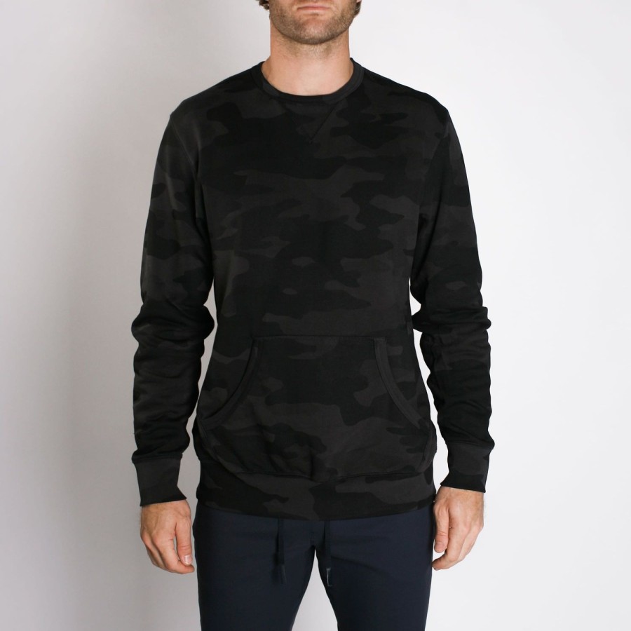 Mens Imperial Motion Layers | Mills Crewneck Black Camo