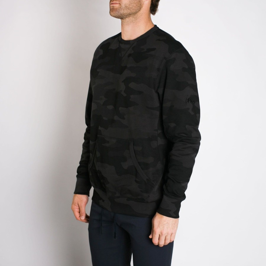 Mens Imperial Motion Layers | Mills Crewneck Black Camo