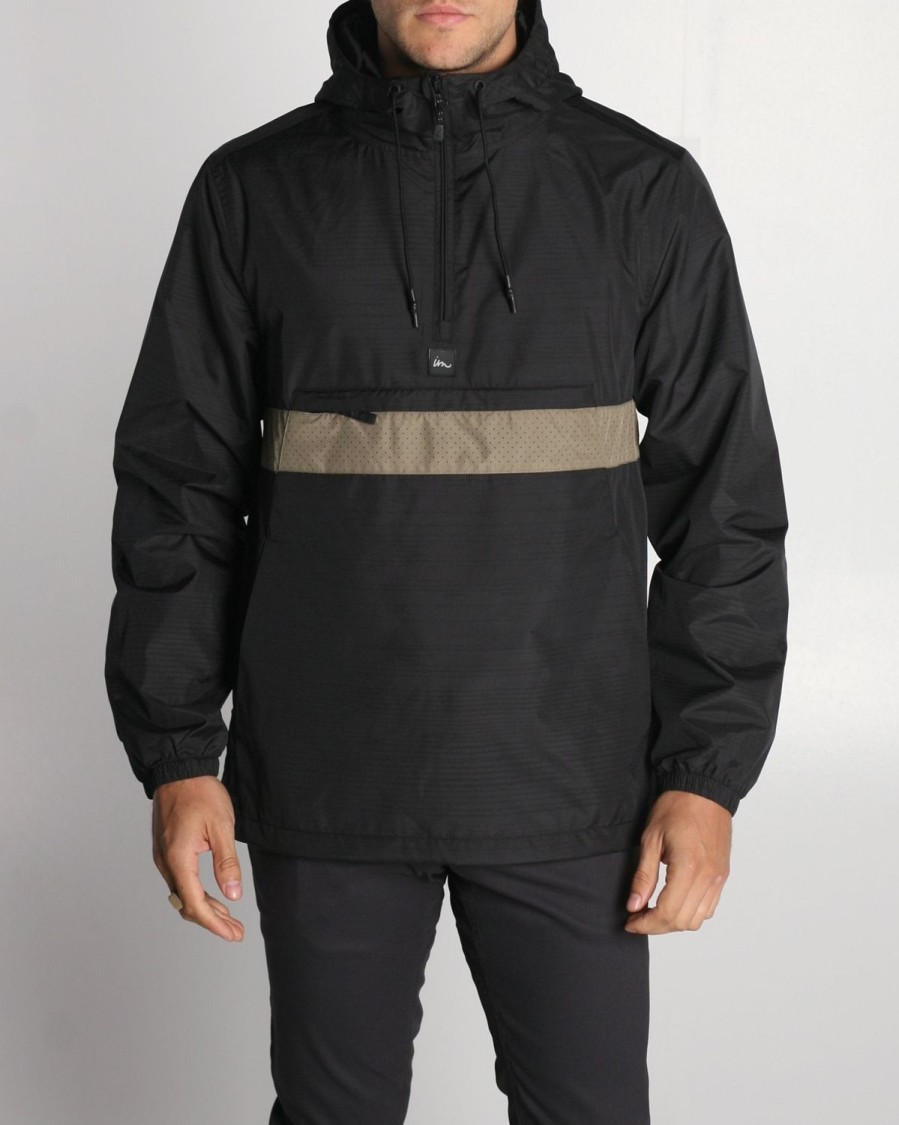 Mens Imperial Motion Jackets | Fleet Ghost Reflective Jacket Black/Sage