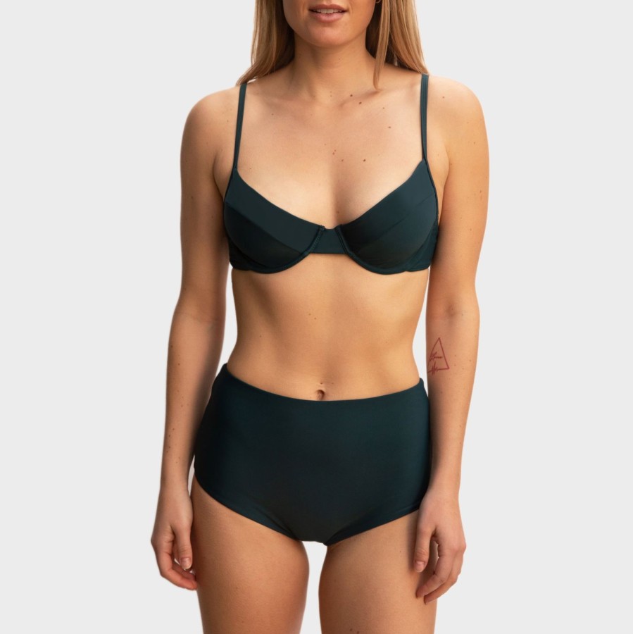 Womens Imperial Motion Swim Bottoms | Emma Bottom Jungle Green