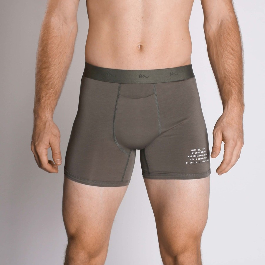 Mens Imperial Motion Boxer Briefs | Mode Boxer Brief 3.5" Olive