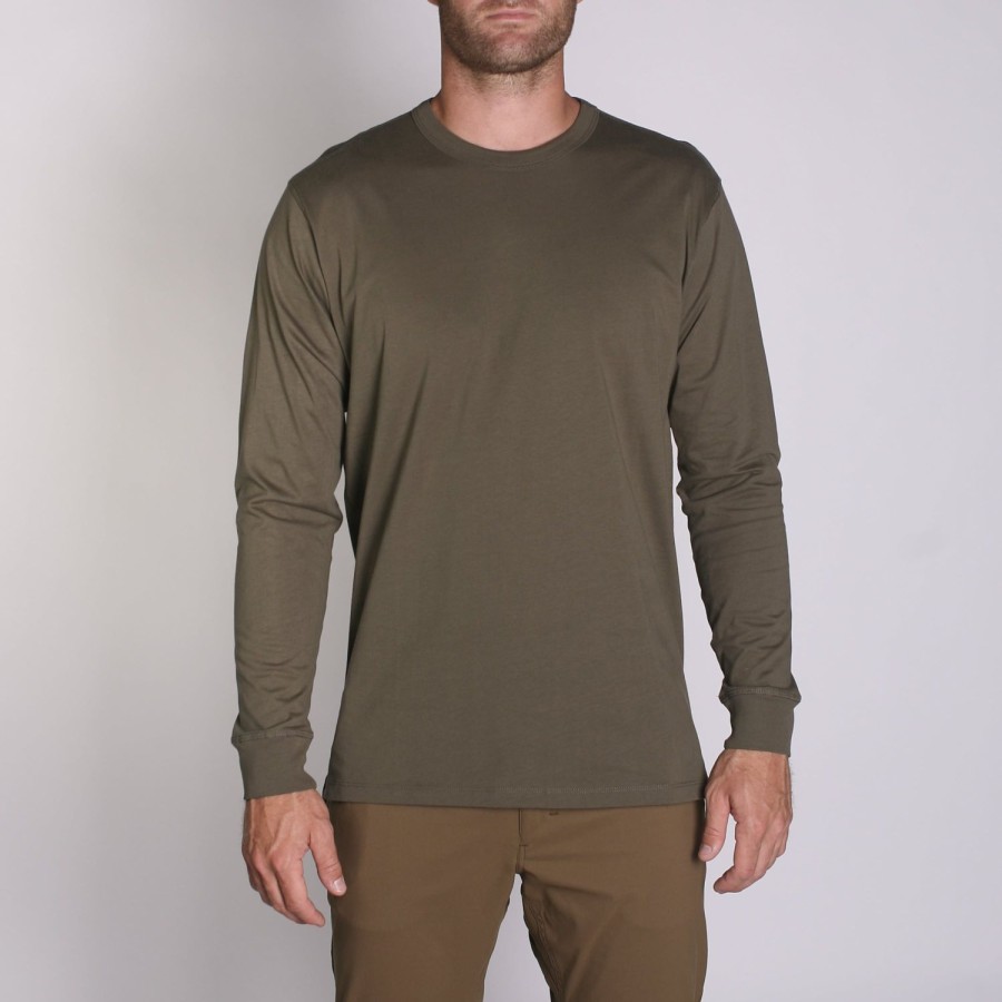 Mens Imperial Motion Shirts | Density Ls Premium T-Shirt Olive