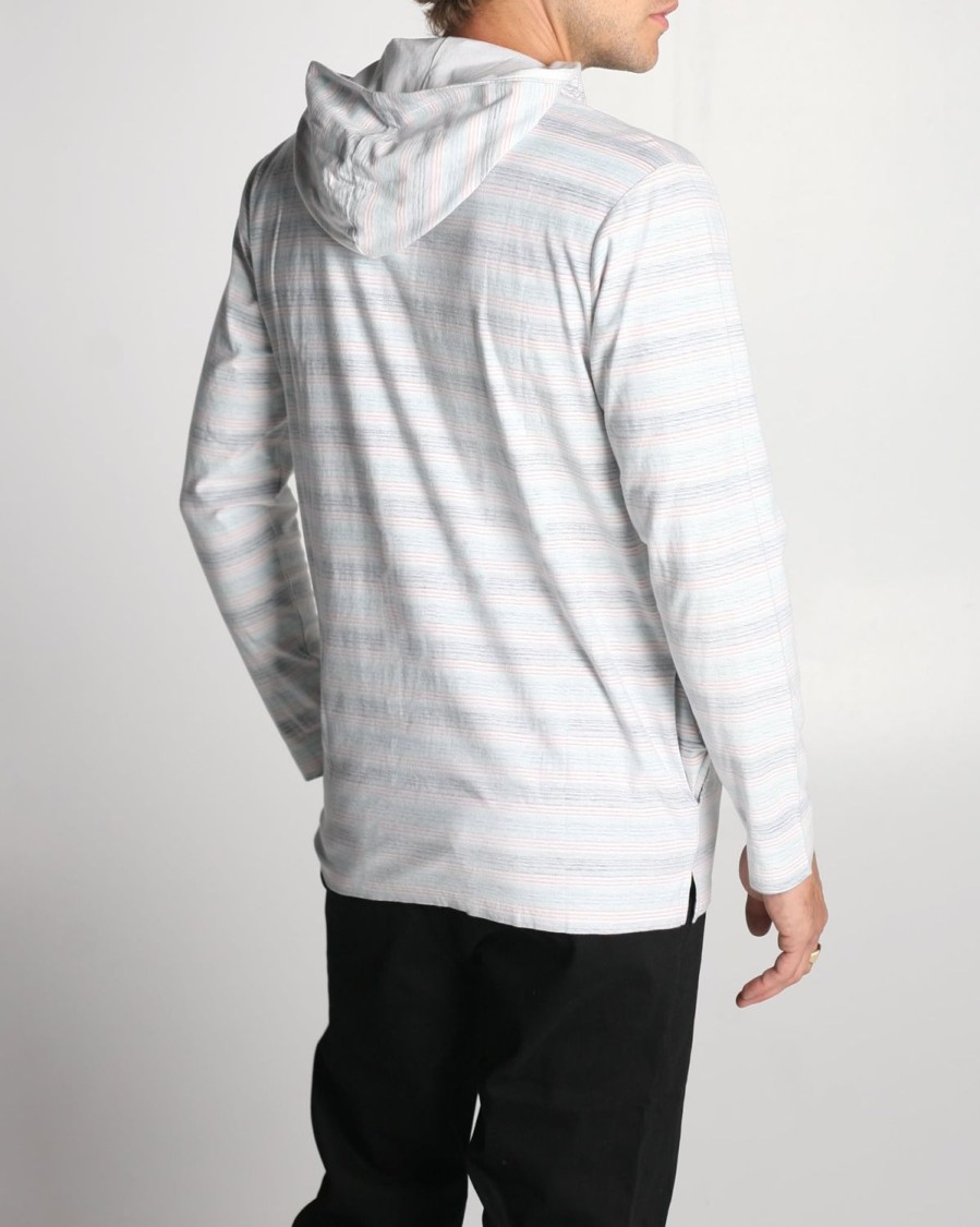 Mens Imperial Motion Shirts | Hombre Hooded Henley White