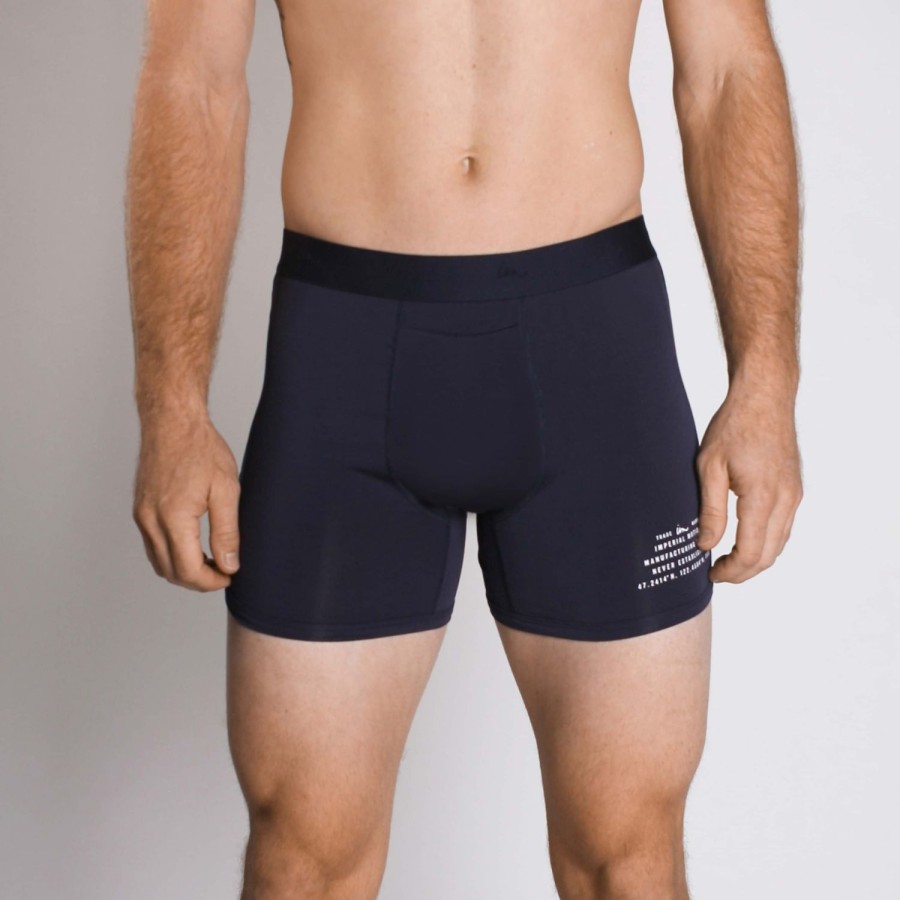 Mens Imperial Motion Boxer Briefs | Mode Boxer Brief 3.5" Navy