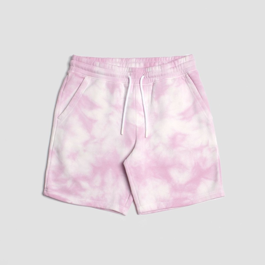 Mens Imperial Motion Shorts | Loftloom Sweat Shorts Lilac Crystal Tie Dye