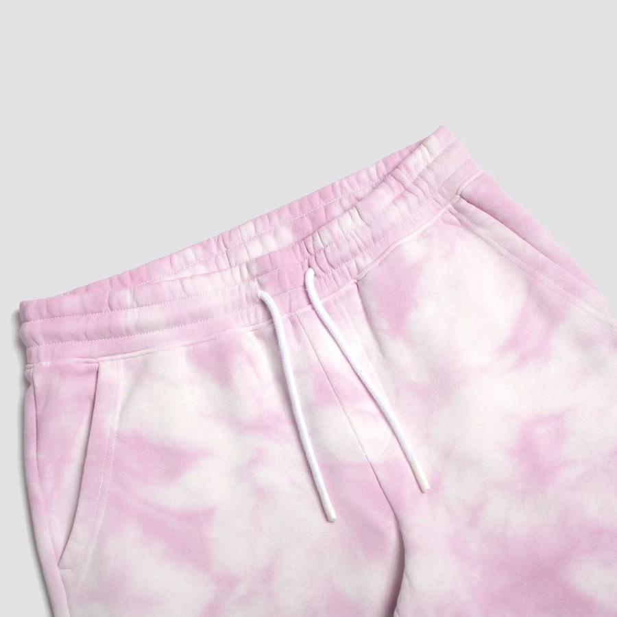 Mens Imperial Motion Shorts | Loftloom Sweat Shorts Lilac Crystal Tie Dye