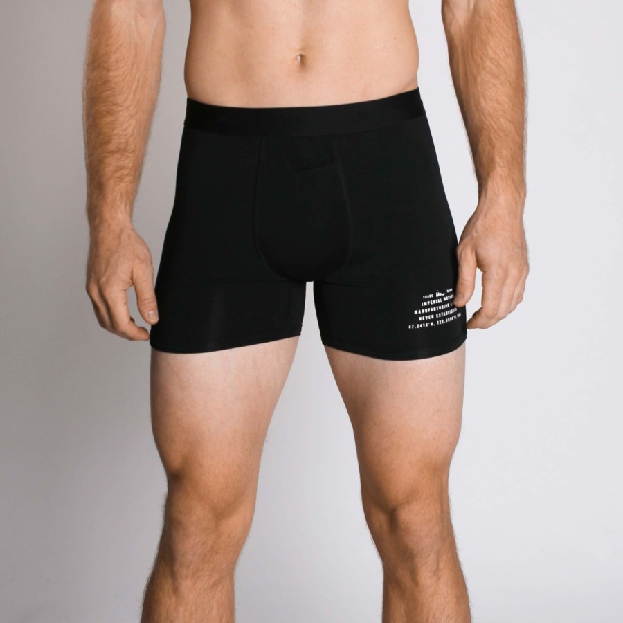 Mens Imperial Motion Boxer Briefs | Mode Boxer Brief 3.5" Black