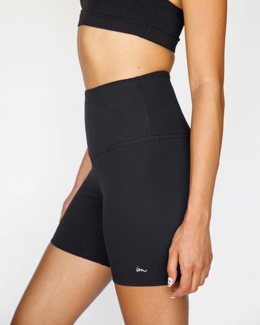 Womens Imperial Motion Shorts | Solo High Waisted Biker Shorts Black