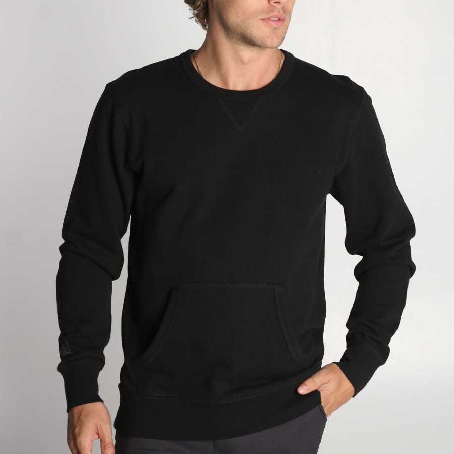 Mens Imperial Motion Layers | Mills Crewneck Black