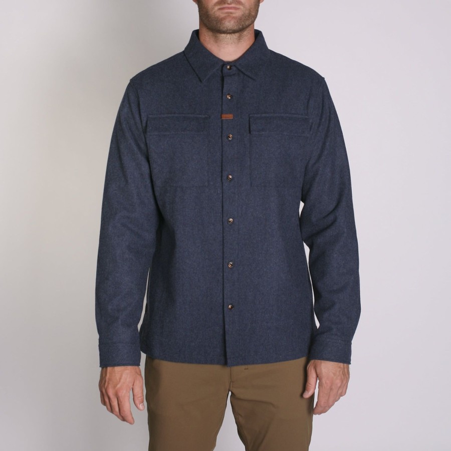 Mens Imperial Motion Layers | Winthrop Woolly Flannel Navy