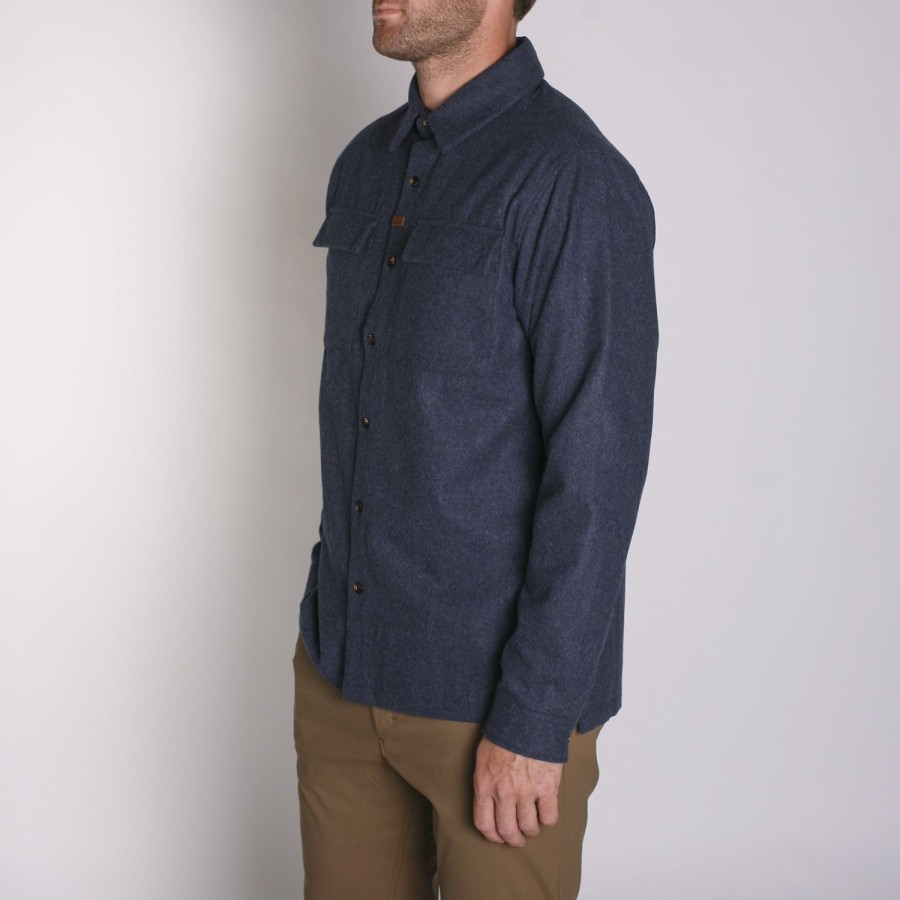 Mens Imperial Motion Layers | Winthrop Woolly Flannel Navy