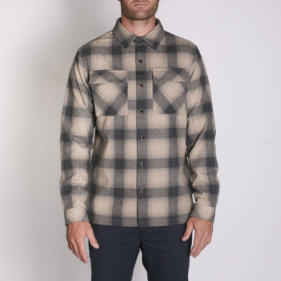 Mens Imperial Motion Layers | Winthrop Woolly Flannel Desert Coal