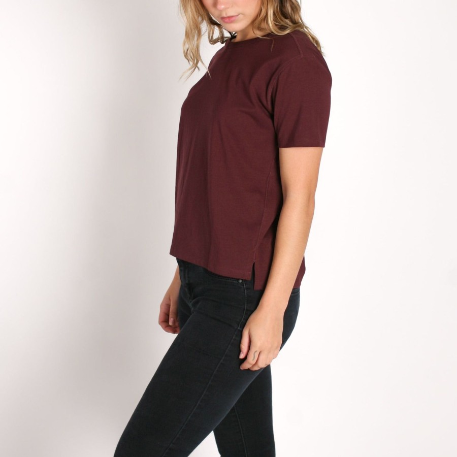 Womens Imperial Motion Shirts | Density Women'S Premium T-Shirt Burgundy