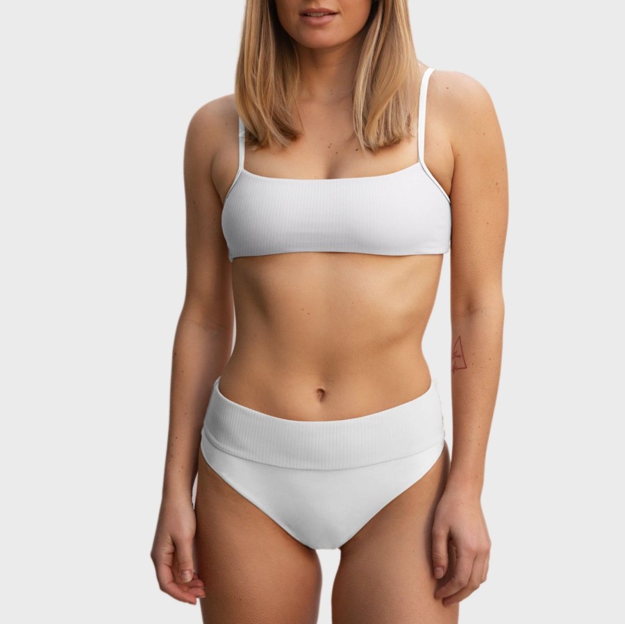 Womens Imperial Motion Swim Tops And Sports Bras | Penny Top White