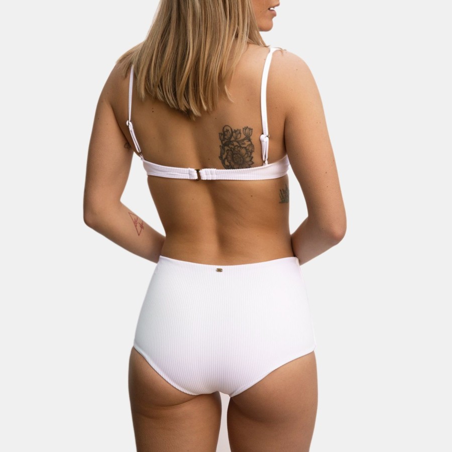 Womens Imperial Motion Swim Bottoms | Emma Bottom White