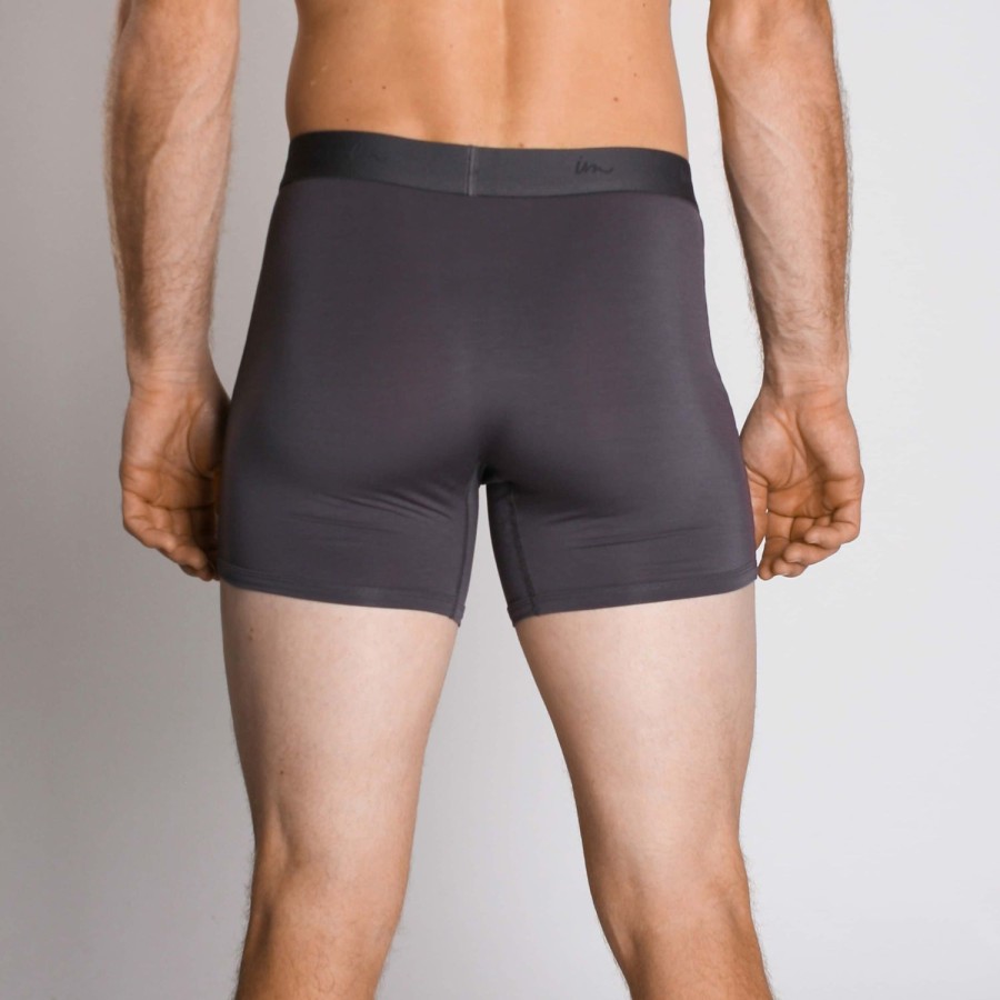 Mens Imperial Motion Boxer Briefs | Mode Boxer Brief 3.5" Coal