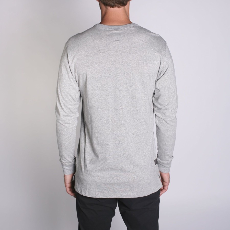 Mens Imperial Motion Shirts | Density Ls Premium T-Shirt Heather Grey