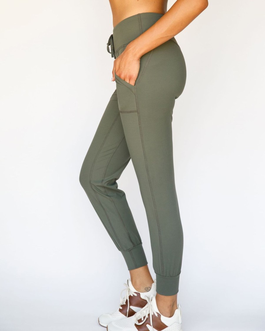 Womens Imperial Motion Pants | Solo Jogger Olive