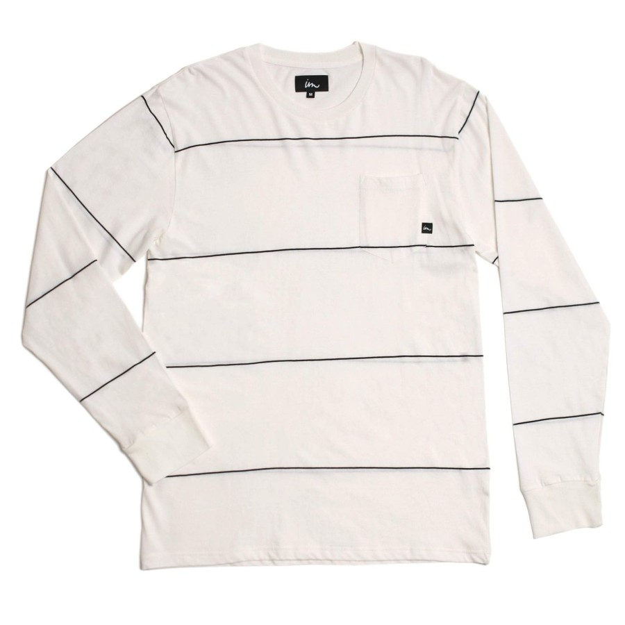 Mens Imperial Motion Shirts | Program Ls Pocket T-Shirt White