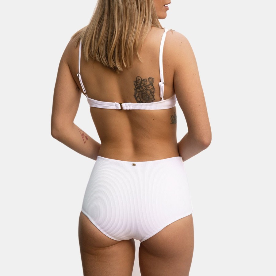 Womens Imperial Motion Swim Tops And Sports Bras | Bianca Top White