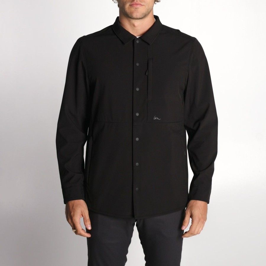 Mens Imperial Motion Jackets | Provision Shacket Black