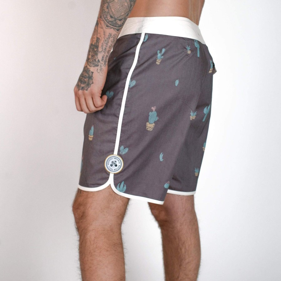 Mens Imperial Motion Shorts | Seeker Stretch Boardshort Black