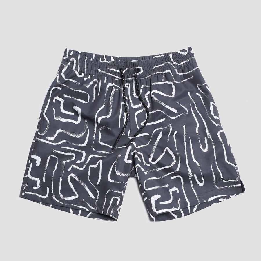 Mens Imperial Motion Shorts | Seeker Volley Iron Grey